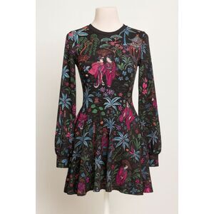 BlackMilk Nihon Shishu Bishop Skater Dress XS NWT Japan Print Whimsical